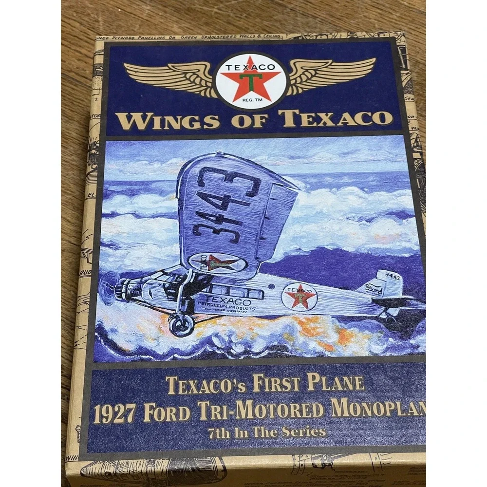ERTL Wings of Texaco 1927‎ Ford Tri-Motored Mono Airplane Die-Cast Model Bank